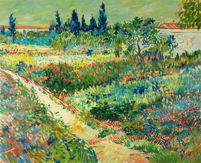 hoekpunt uitlijning Ambacht Tuin te Arles Van Gogh reproductie | Van Gogh Studio