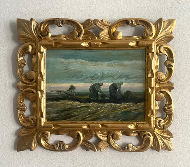 Women on the Peat Moor framed Van Gogh replica