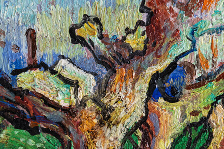 detail Pollard Willows framed Van Gogh reproduction