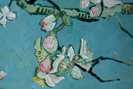 detail Blossoming Almond tree Van Gogh replica