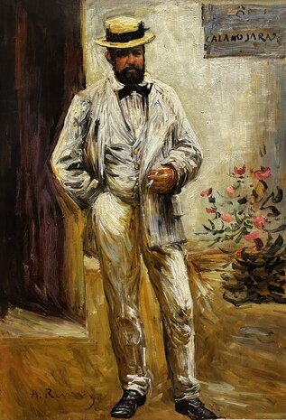 Portrait of Charles Le Coeur by Renoir reproduction