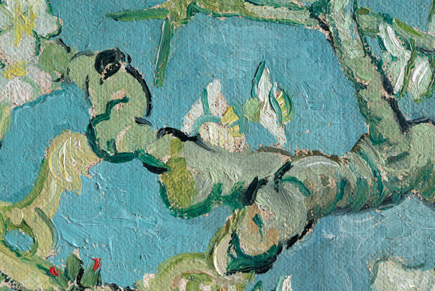 Blossoming Almond Tree by Nard Kwast Van Gogh replica detail