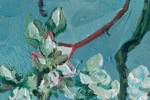 Blossoming Almond Tree Oil Painting Reproduction detail