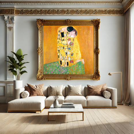 The Kiss Klimt replica interior